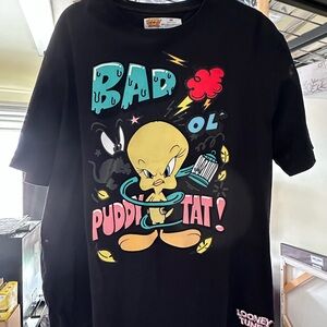 Warner Bros. Black Tweety 'Bad Ol' Puddy Tat' Adult Sized T-Shirt
